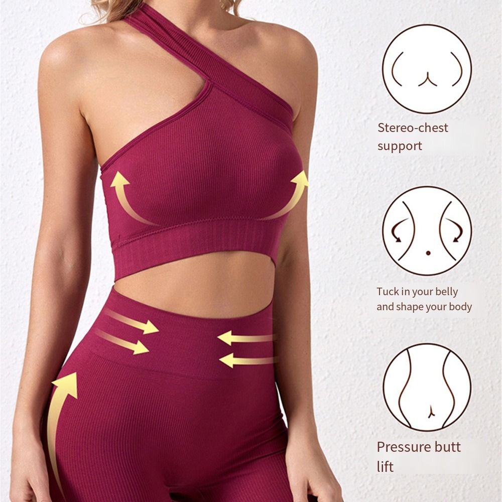 Seamless Ribbed Workout Tank Top - 2Pcs Wiederverwendbare Nahtlose Frauen Workout Sets