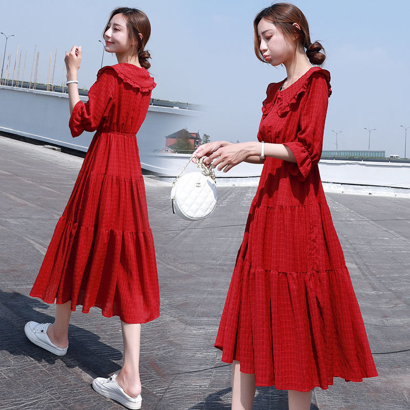 Midi Mode Elegante 2021 Puff H – French Vintage Floral Midi Dress Bewertung und Preis