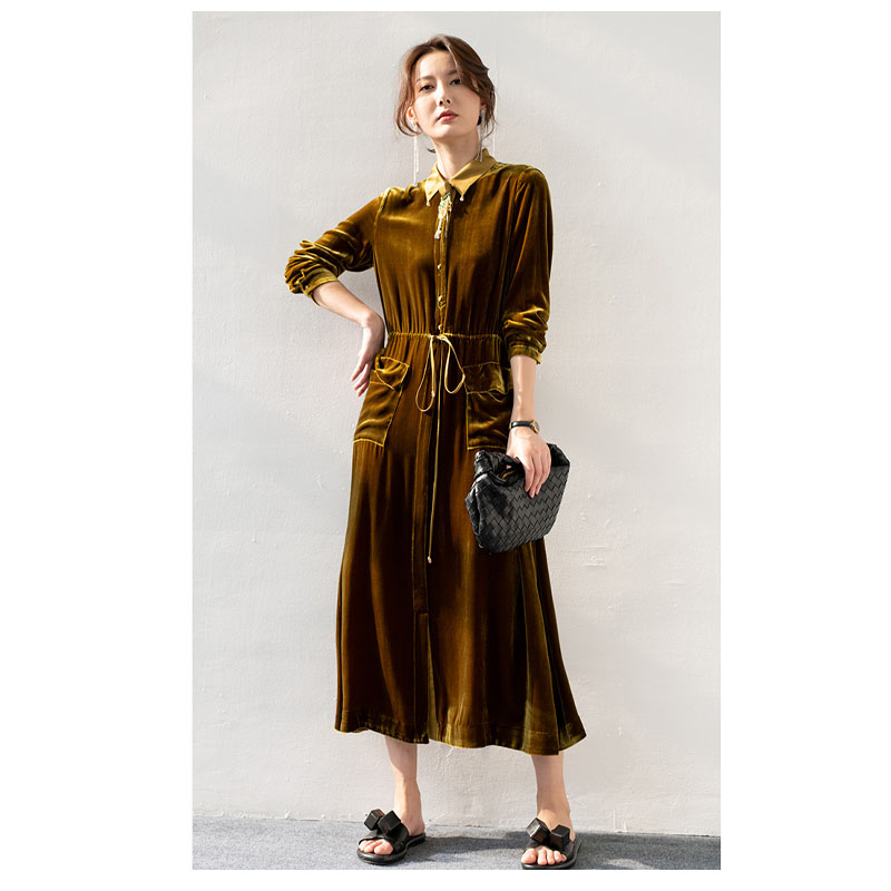 Seidensamt, Damenkleid, Hemdbl – Skirts Bewertung und Preis