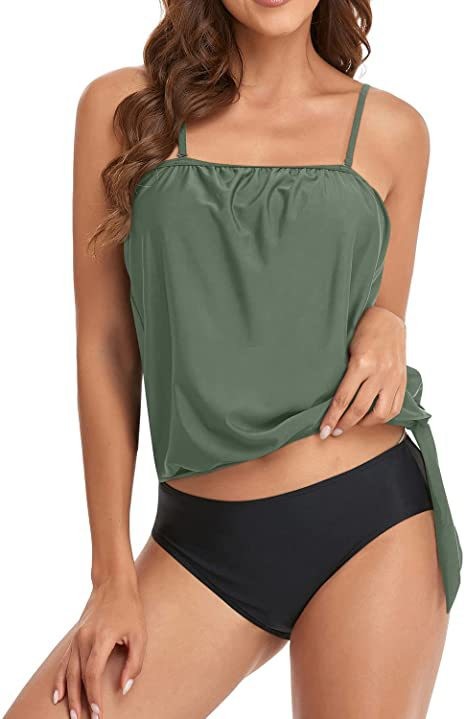 Tankini Damen Bikini Crop Top  – Tops Bewertung und Preis