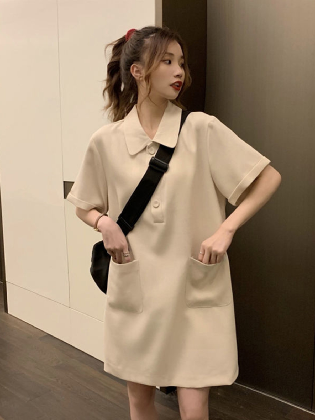 Plus-Size A-Linien-Kleid mit K – Korean Style A Line Shirt Dress Bewertung und Preis