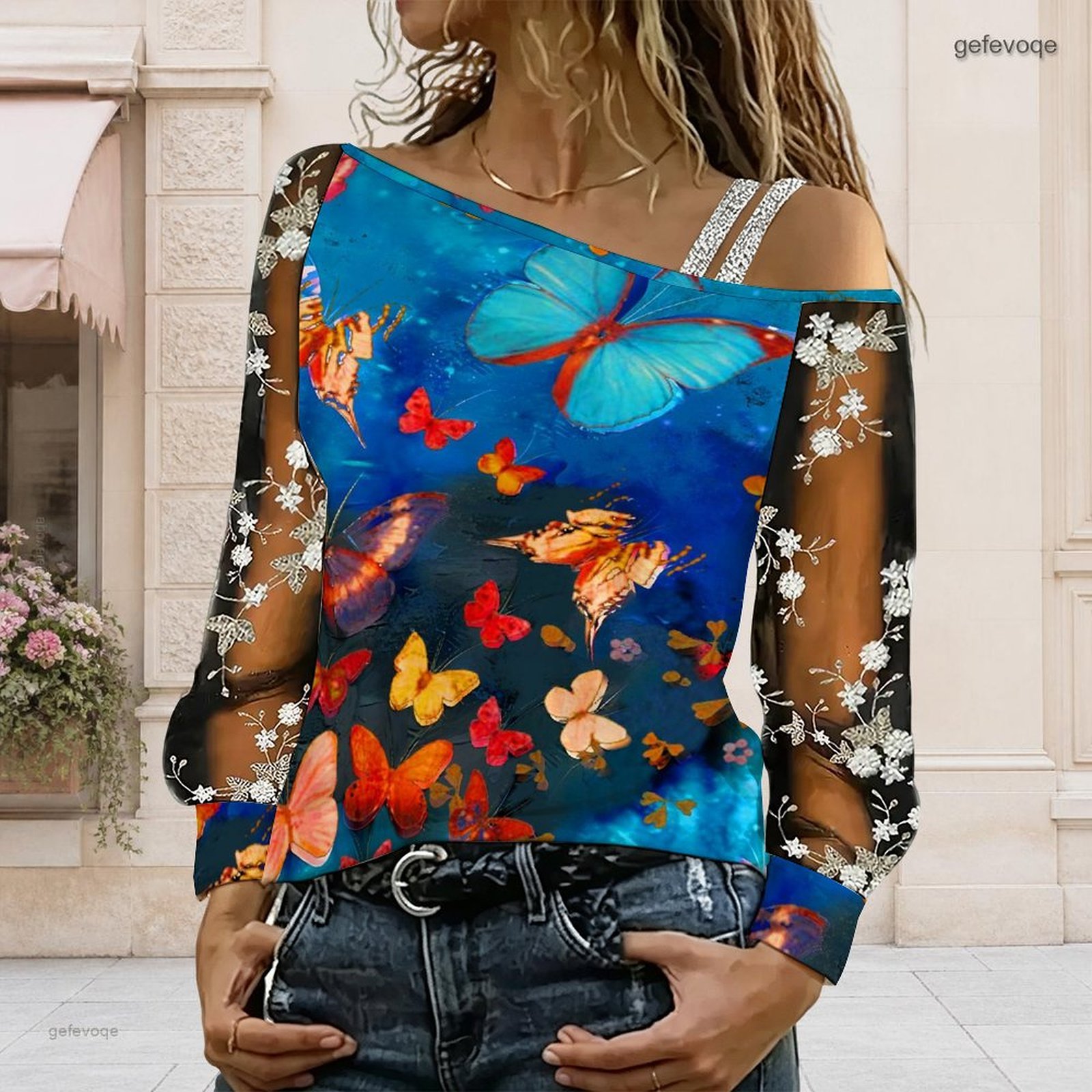 Damen Off-Shoulder Bluse Asymm – Blouses Bewertung und Preis