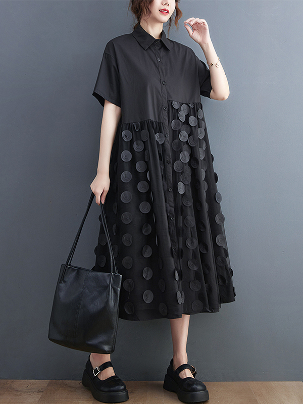 Schlankmachendes Modisches Som – Korean Style A Line Shirt Dress Bewertung und Preis