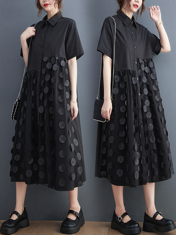 Schlankmachendes Modisches Som – Korean Style A Line Shirt Dress Bewertung und Preis