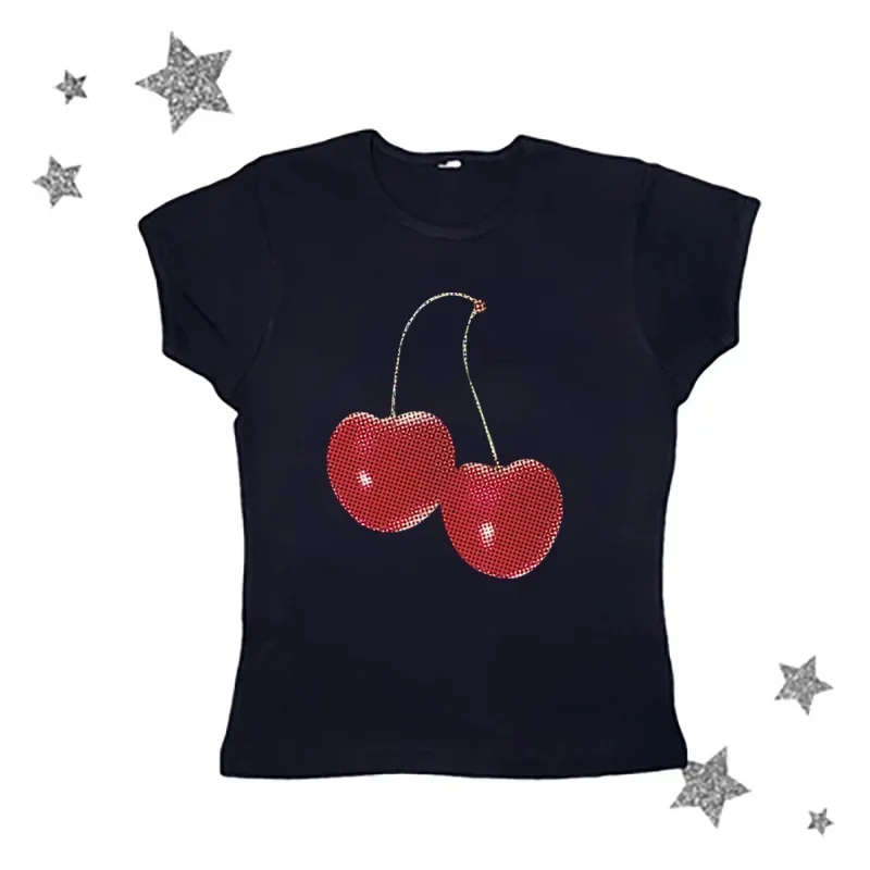 Ästhetisches Sommer-Baby-T-Shi – Y2K Graphic Baby Tee Crop Bewertung und Preis