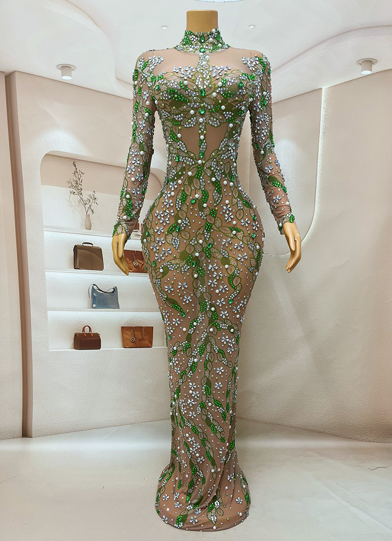 Ein atember aub endes Abendkle – Sparkly Rhinestone Club Party Dress Bewertung und Preis