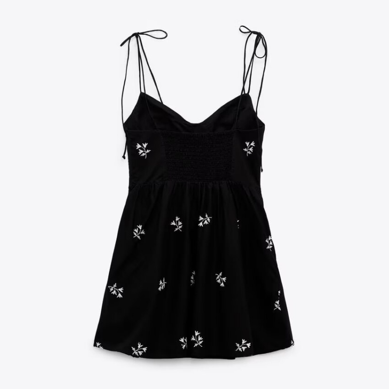 Schwarzes Damenkleid, Taft, Bl – French Vintage Floral Midi Dress Bewertung und Preis