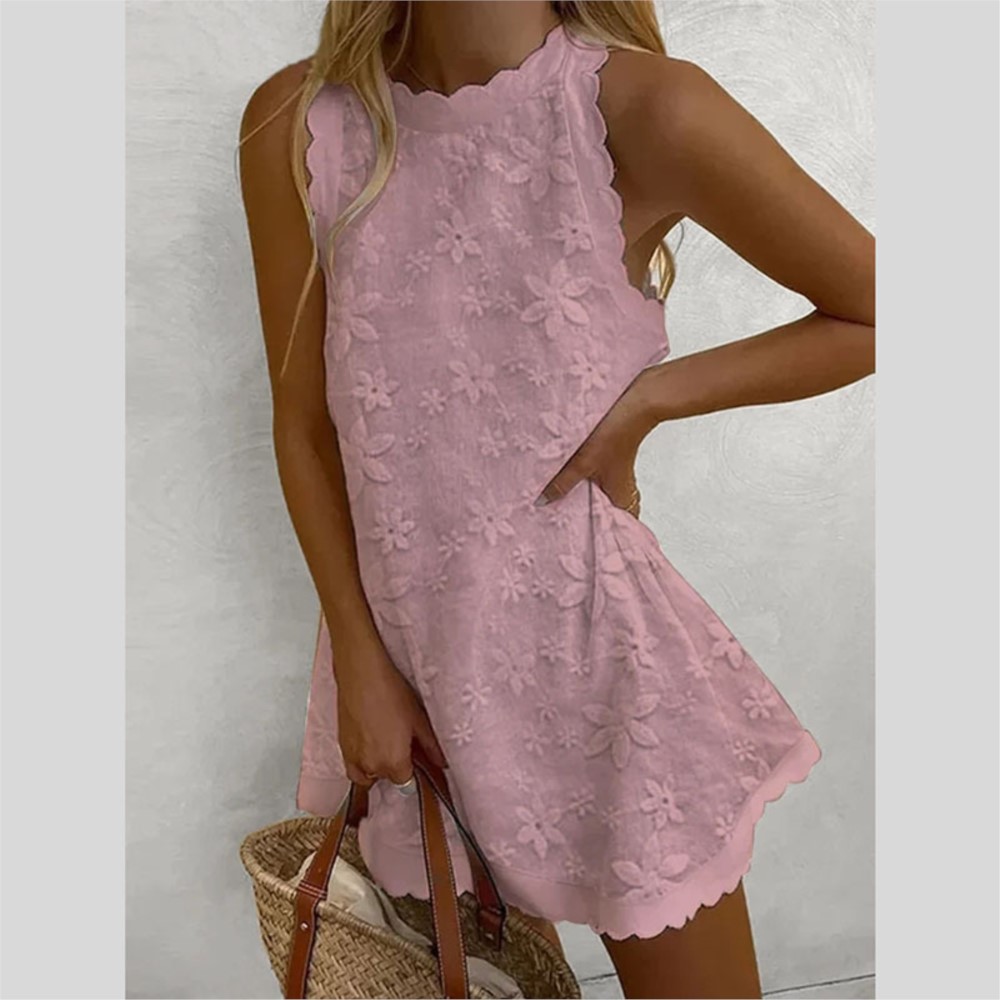 Casual Weiß Spitze Mini Kleid  – French Vintage Floral Midi Dress Bewertung und Preis