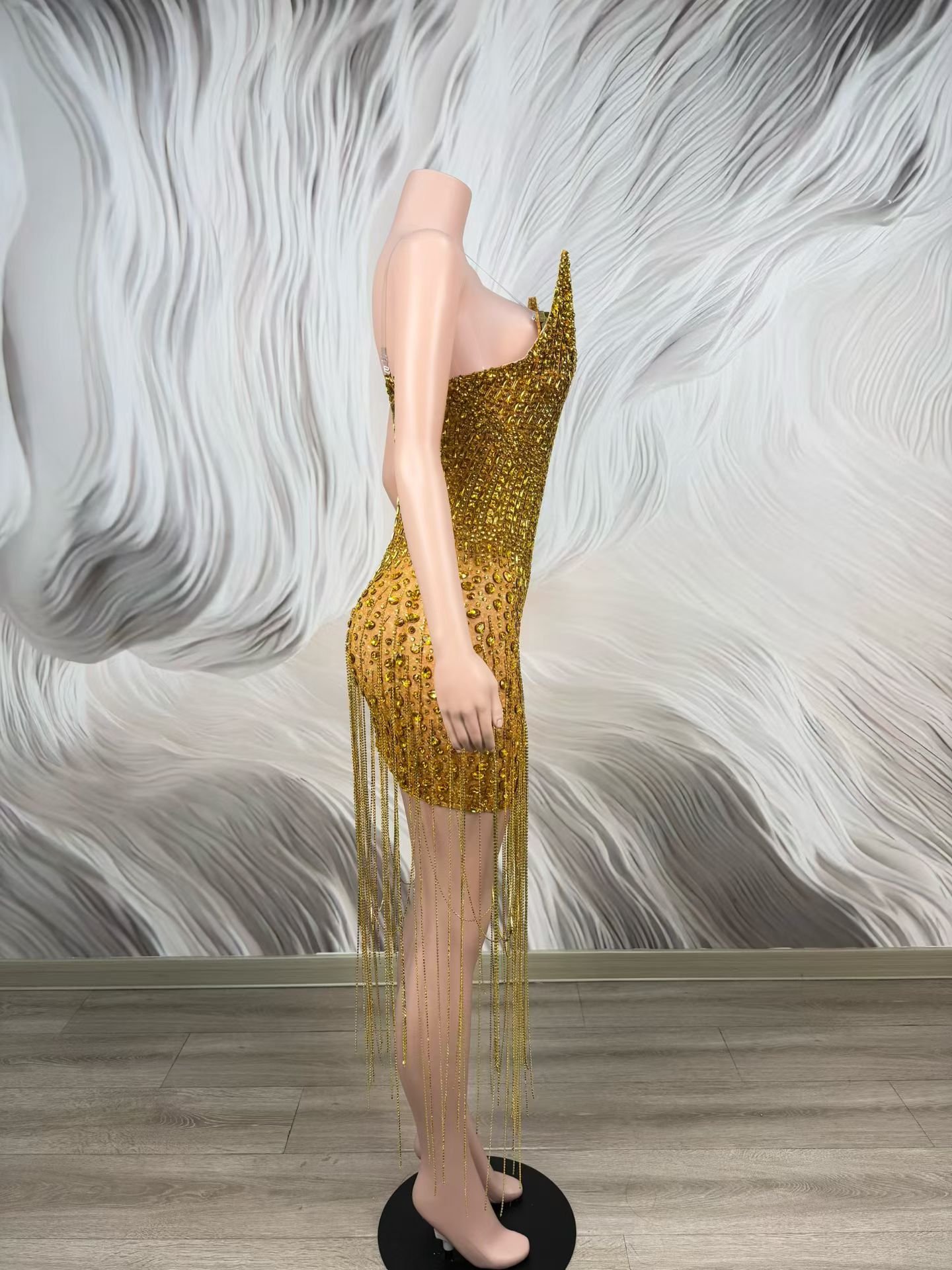 Geburtstagsfeier Party Gold Lu – Sparkly Rhinestone Club Party Dress Bewertung und Preis