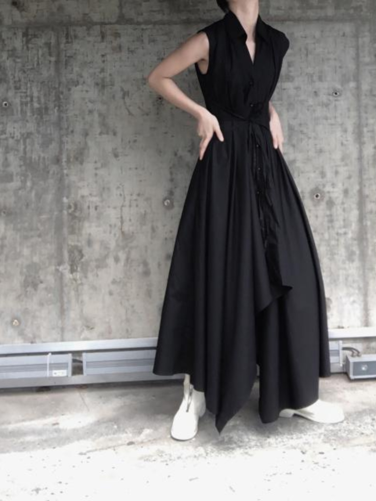 Dunkles, unregelmäßiges, ultra – Korean Style A Line Shirt Dress Bewertung und Preis