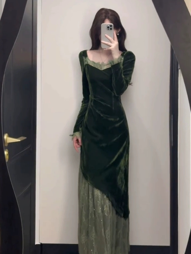 Französisches Vintage-elegante – French Vintage Floral Midi Dress Bewertung und Preis